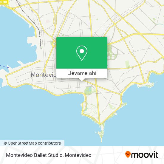 Mapa de Montevideo Ballet Studio