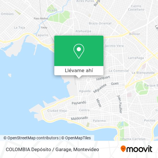 Mapa de COLOMBIA Depósito / Garage