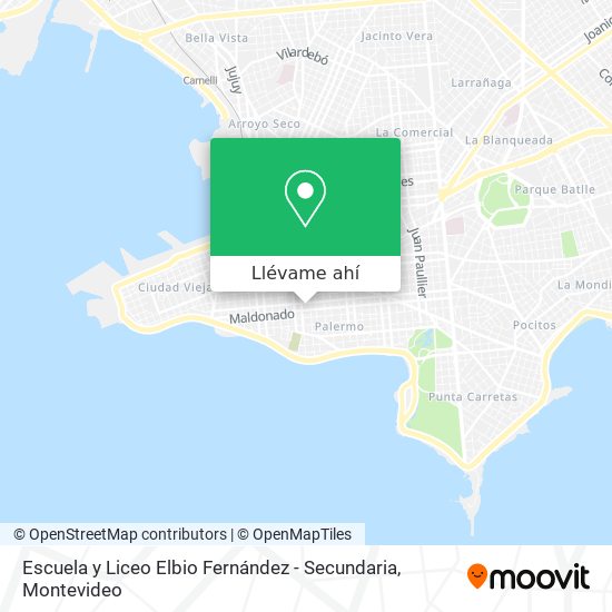 Mapa de Escuela y Liceo Elbio Fernández - Secundaria