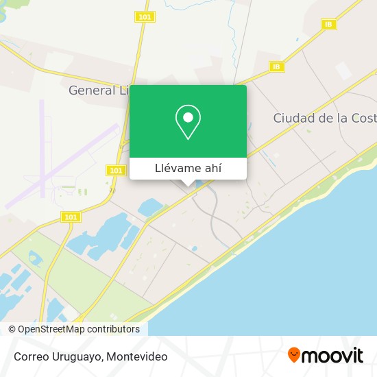 Mapa de Correo Uruguayo