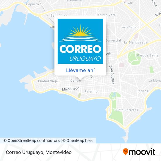 Mapa de Correo Uruguayo