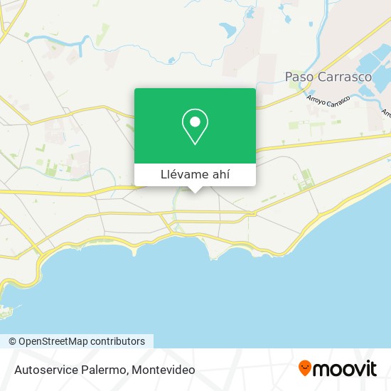 Mapa de Autoservice Palermo