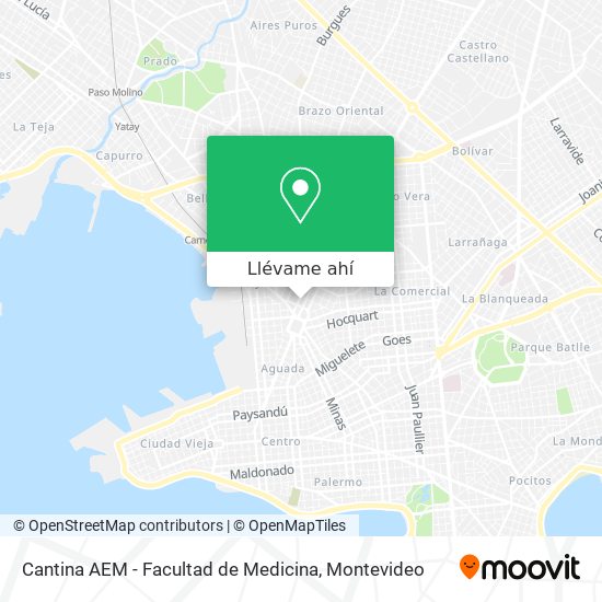 Mapa de Cantina AEM - Facultad de Medicina