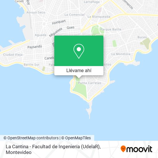 Mapa de La Cantina - Facultad de Ingeniería (UdelaR)