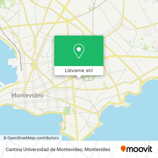 Mapa de Cantina Universidad de Montevideo