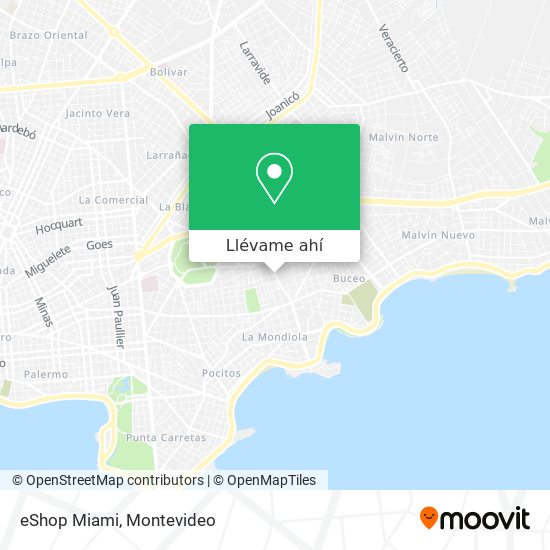 Mapa de eShop Miami