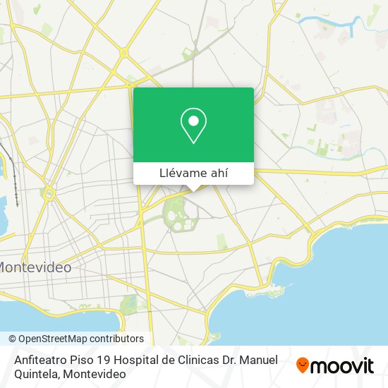 Mapa de Anfiteatro Piso 19 Hospital de Clinicas  Dr. Manuel Quintela