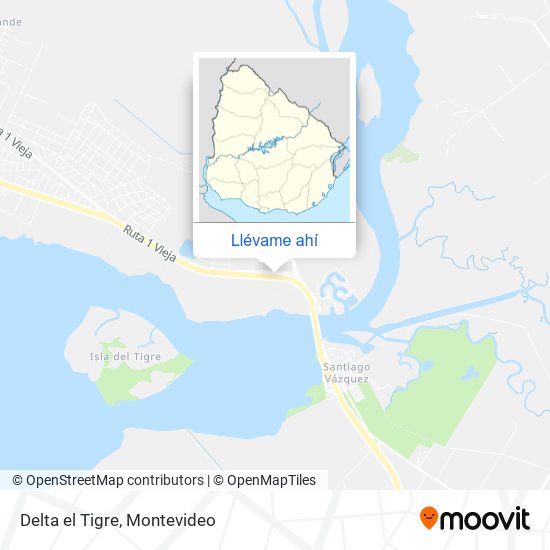 Mapa de Delta el Tigre