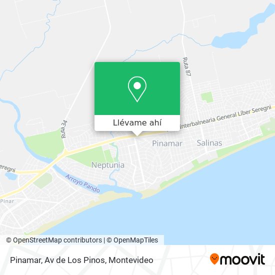 Mapa de Pinamar, Av de Los Pinos