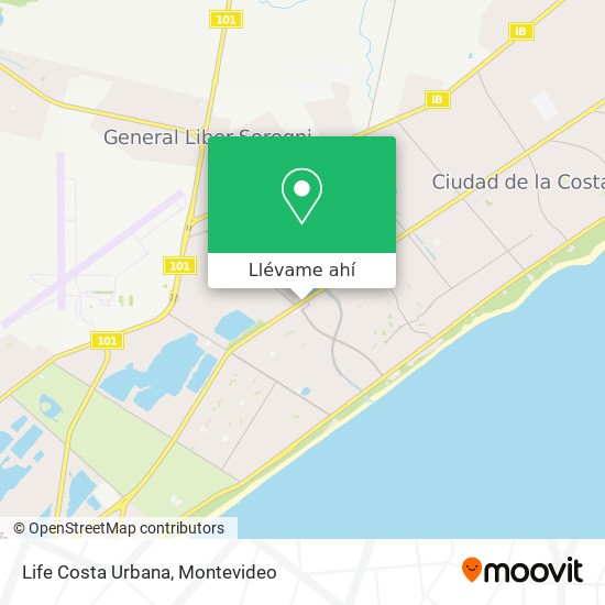 Mapa de Life Costa Urbana