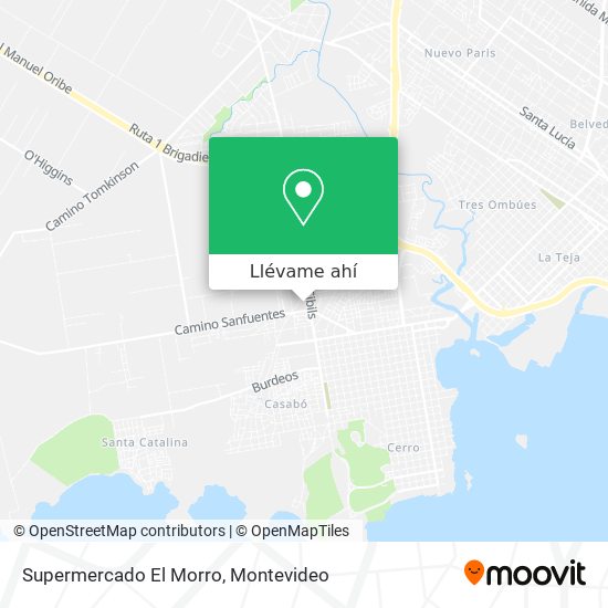Mapa de Supermercado El Morro