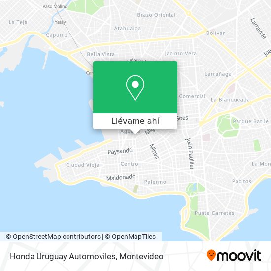 Mapa de Honda Uruguay Automoviles