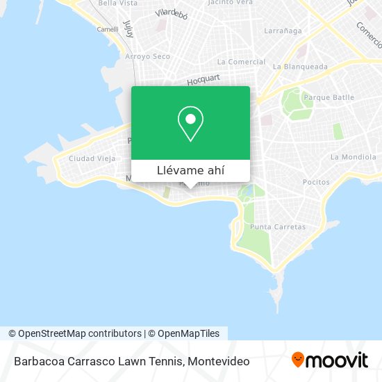 Mapa de Barbacoa Carrasco Lawn Tennis