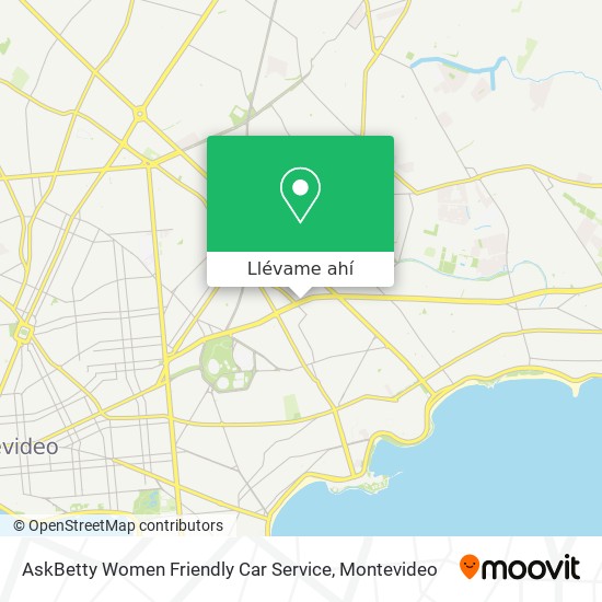 Mapa de AskBetty Women Friendly Car Service