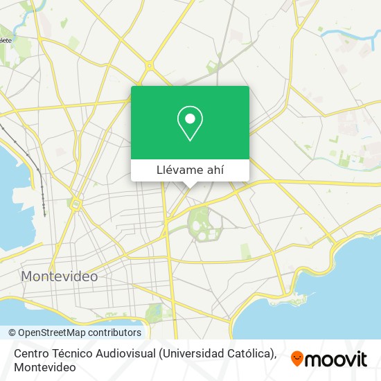 Mapa de Centro Técnico Audiovisual (Universidad Católica)