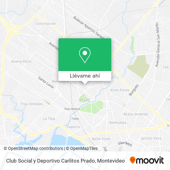 Mapa de Club Social y Deportivo Carlitos Prado