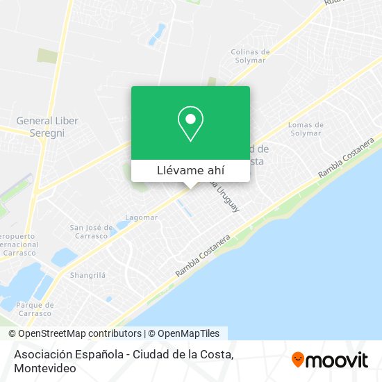 Mapa de Asociación Española - Ciudad de la Costa