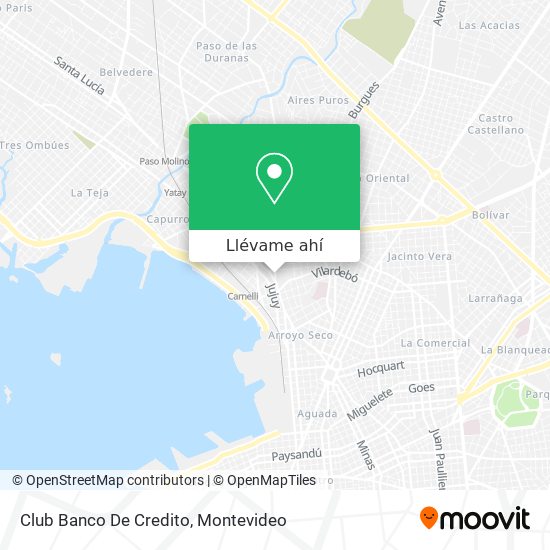Mapa de Club Banco De Credito
