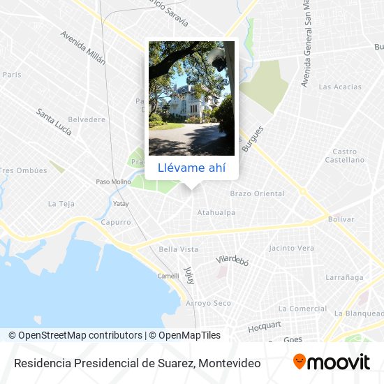 Mapa de Residencia Presidencial de Suarez