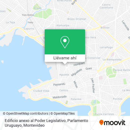 Mapa de Edificio anexo al Poder Legislativo, Parlamento Uruguayo