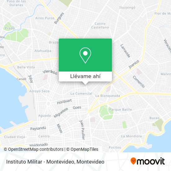 Mapa de Instituto Militar - Montevideo
