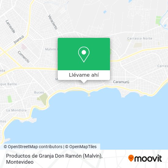Mapa de Productos de Granja Don Ramón (Malvín)