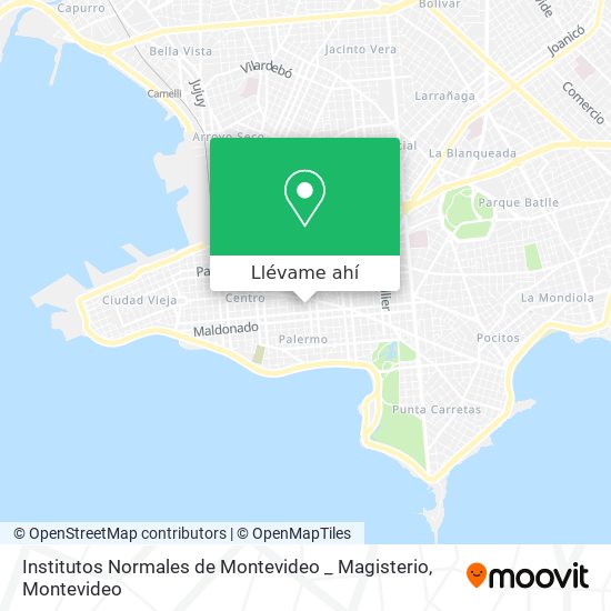 Mapa de Institutos Normales de Montevideo _ Magisterio
