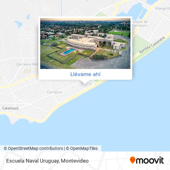 Mapa de Escuela Naval Uruguay