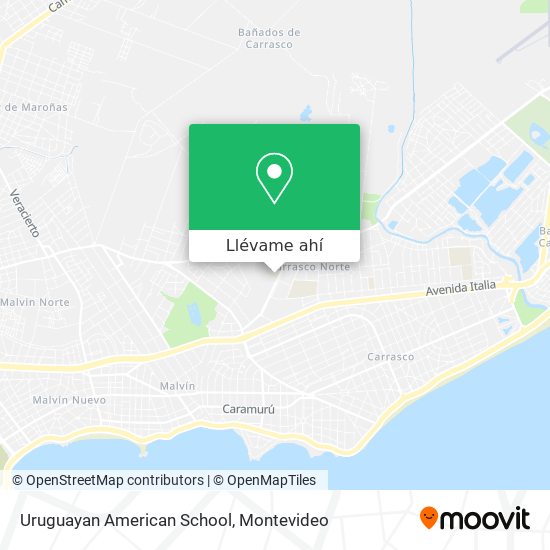 Mapa de Uruguayan American School