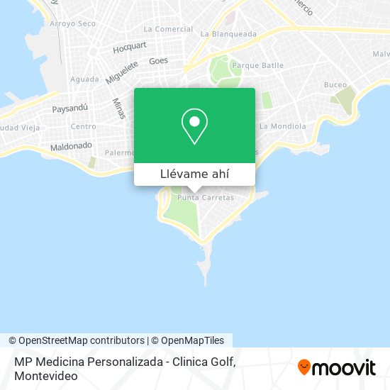 Mapa de MP Medicina Personalizada - Clinica Golf