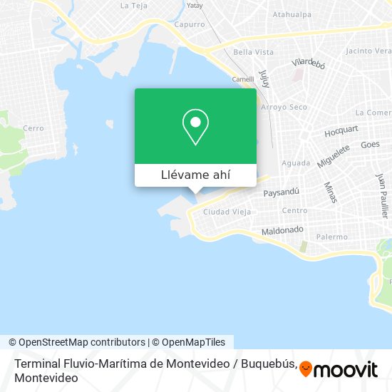 Mapa de Terminal Fluvio-Marítima de Montevideo / Buquebús