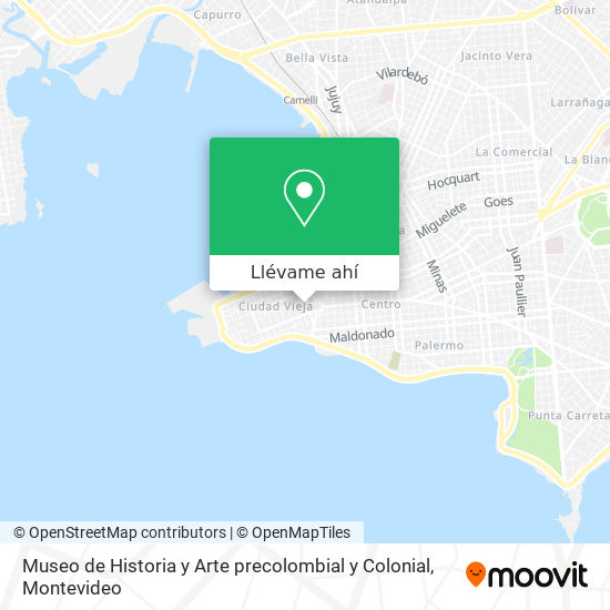 Mapa de Museo de Historia y Arte precolombial y Colonial