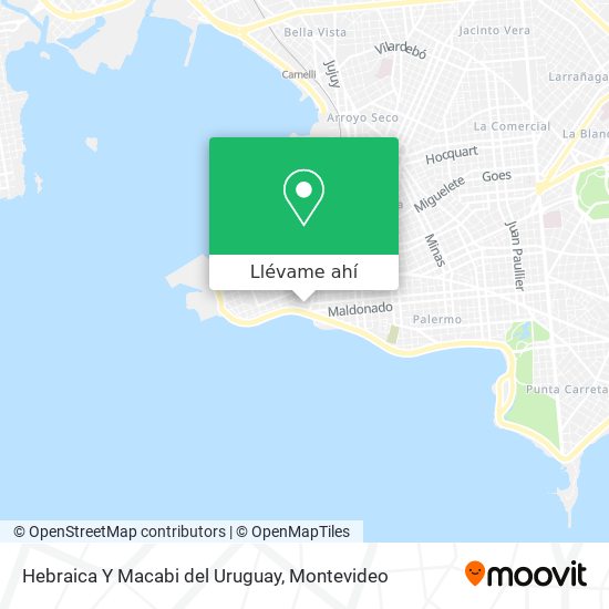 Mapa de Hebraica Y Macabi del Uruguay