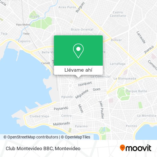 Mapa de Club Montevideo BBC