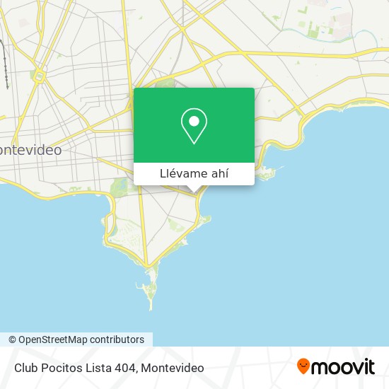 Mapa de Club Pocitos Lista 404