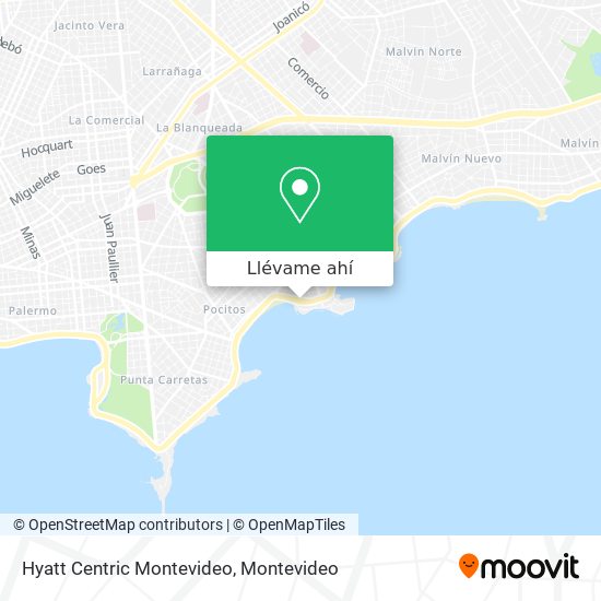 Mapa de Hyatt Centric Montevideo