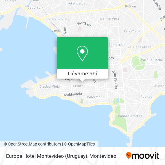 Mapa de Europa Hotel Montevideo (Uruguay)
