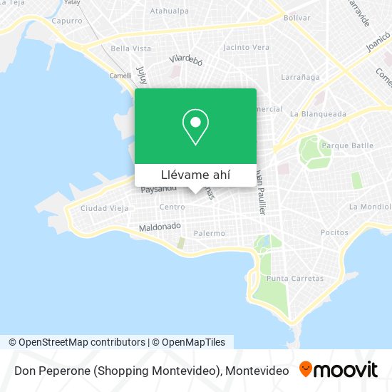 Mapa de Don Peperone (Shopping Montevideo)