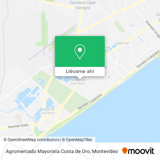 Mapa de Agromercado Mayorista Costa de Oro