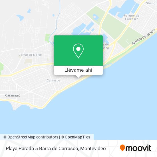 Mapa de Playa Parada 5 Barra de Carrasco