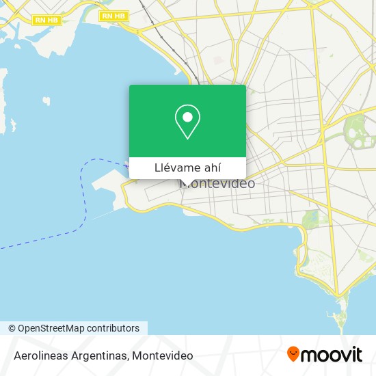 Mapa de Aerolineas Argentinas