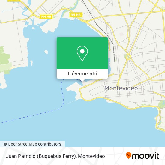 Mapa de Juan Patricio (Buquebus Ferry)