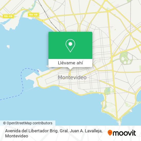 Mapa de Avenida del Libertador Brig. Gral. Juan A. Lavalleja