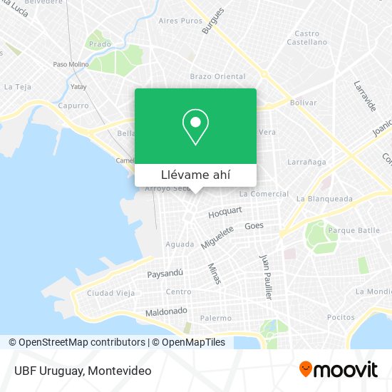 Mapa de UBF Uruguay