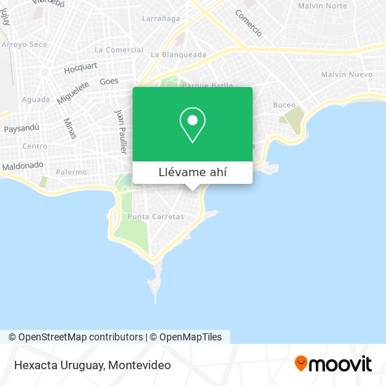 Mapa de Hexacta Uruguay