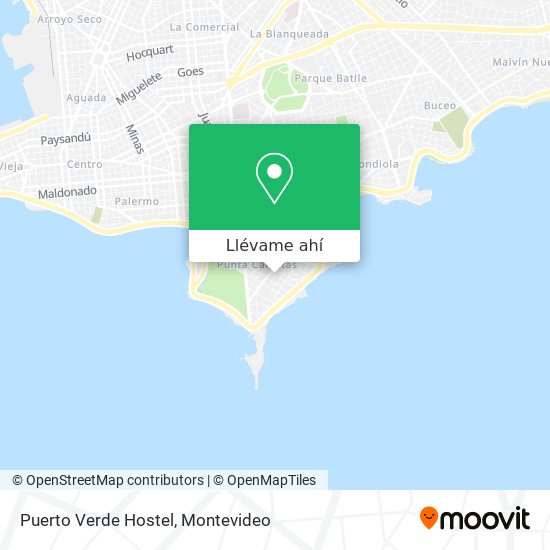 Mapa de Puerto Verde Hostel