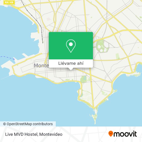 Mapa de Live MVD Hostel