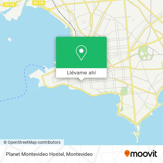Mapa de Planet Montevideo Hostel