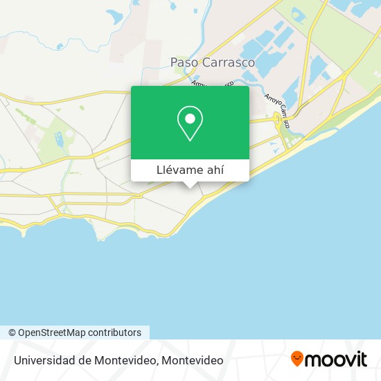 Mapa de Universidad de Montevideo