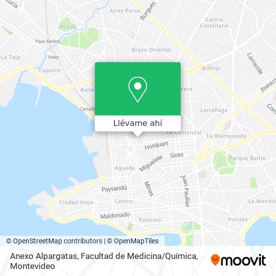 Mapa de Anexo Alpargatas, Facultad de Medicina / Química